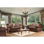 Tabitha Traditional Brown & Gold Accent Chair – SM6109-CH by Furniture of America 11