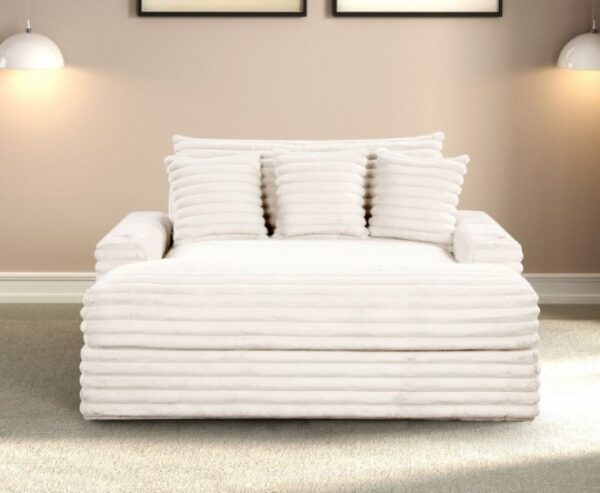 Veyrier White 2-Arm Chaise with USB Ports – FM6901WH-CE by Furniture of America 16