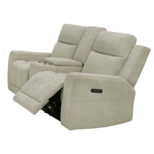 Kennett Chenille Upholstered Power Reclining Loveseat Ivory by Coaster Furniture 7