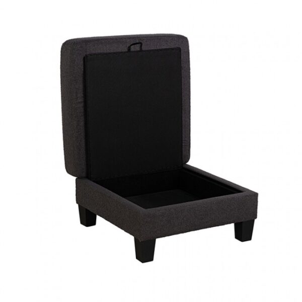 Cinderford Dark Gray Storage Ottoman with Hidden Storage – SL6936DG-OT by Furniture of America 8