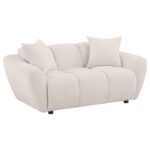 Destino Chenille Upholstered Splayed Arm Loveseat Greige by Coaster Furniture Luxury Living Room Furniture Mobilia Cleopatra 11 Destino Chenille Upholstered Splayed Arm Loveseat Greige by Coaster Furniture 11