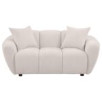 Destino Chenille Upholstered Splayed Arm Loveseat Greige by Coaster Furniture Luxury Living Room Furniture Mobilia Cleopatra 12 Destino Chenille Upholstered Splayed Arm Loveseat Greige by Coaster Furniture 12