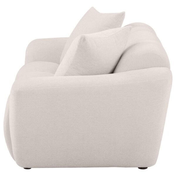 Destino Chenille Upholstered Splayed Arm Loveseat Greige by Coaster Furniture 9