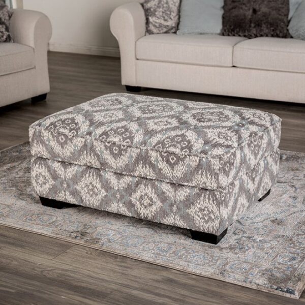 Queensbury White Ottoman – Transitional Style  FM61113WH-OT-PT by Furniture of America 5