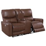Greenfield Upholstered Power Reclining Loveseat Saddle Brown by Coaster Furniture Luxury Loveseats Mobilia Cleopatra 17 Greenfield Upholstered Power Reclining Loveseat Saddle Brown by Coaster Furniture 17