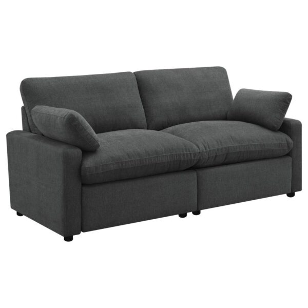 Collins Modular Power Loveseat Dark Gray by Coaster Furniture 10