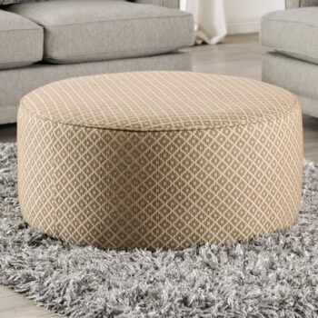 Stephney Gray & Gold Ottoman – Transitional Style SM8193-OT  by Furniture of America