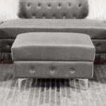Ciabattoni Gray Ottoman – Transitional Tufted Flannelette Design CM6256GY-OT by Furniture of America 13