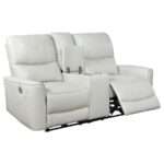 Greenfield Dove Gray Power Reclining Loveseat by Coaster Furniture Luxury Loveseats Mobilia Cleopatra 19 Greenfield Dove Gray Power Reclining Loveseat by Coaster Furniture 19