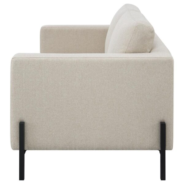 Tilly Upholstered Track Arm Loveseat Oatmeal by Coaster Furniture 11