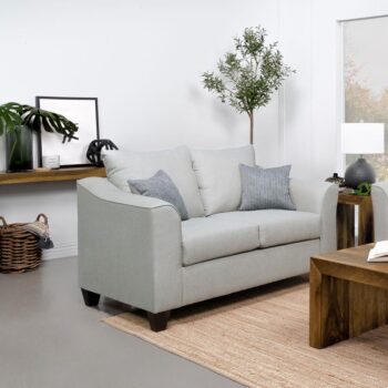 Salizar Upholstery Loveseat Sand by Coaster Furniture