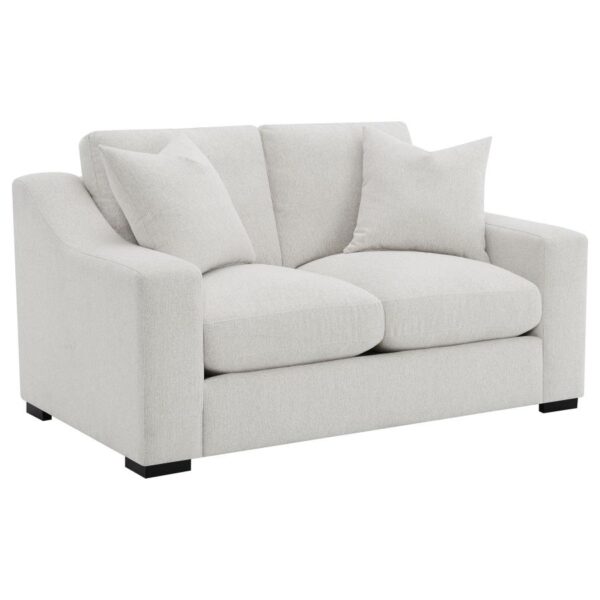 Ashlyn Fabric Upholstered Track Arm Loveseat Sand by Coaster Furniture 8