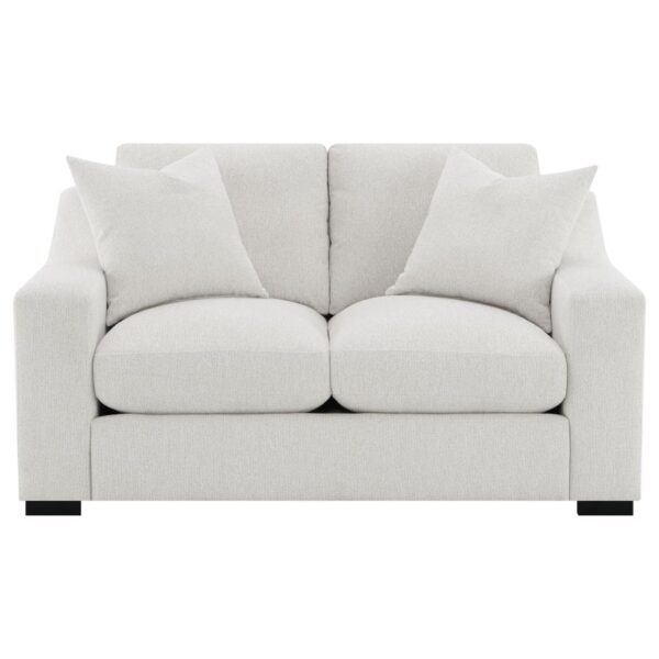 Ashlyn Fabric Upholstered Track Arm Loveseat Sand by Coaster Furniture 9