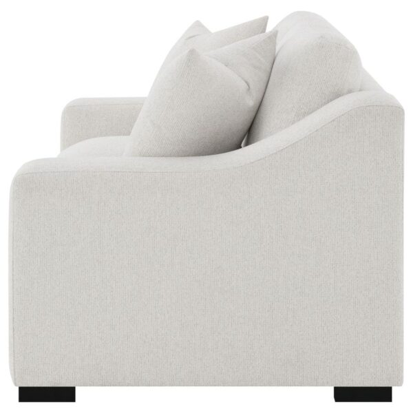 Ashlyn Fabric Upholstered Track Arm Loveseat Sand by Coaster Furniture 11