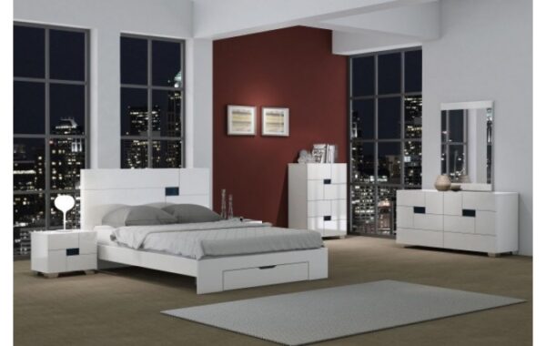 Aria King 4PC Bedroom Set By Gu Furniture 7