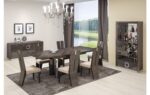 D59 High Gloss Gray Dining Set By Gu Furniture Luxury Dining Sets Mobilia Cleopatra 9 D59 High Gloss Gray Dining Set By Gu Furniture 9