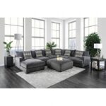 Kaylee Gray Chenille CM6587-OT  Ottoman by Furniture of America 8