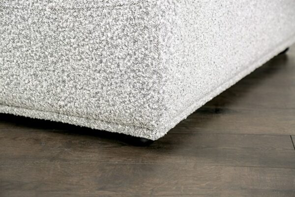 Stavanger Light Gray Bouclé L-Sectional Contemporary Modular Sofa FM63001LG-F by Furniture of America 9