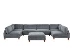 Dagenham Gray Sectional Sofa [A] – Contemporary Modular Design FM6800GY-A by Furniture of America 10