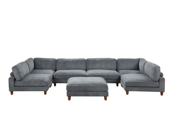 Dagenham Gray Sectional Sofa [A] – Contemporary Modular Design FM6800GY-A by Furniture of America 7