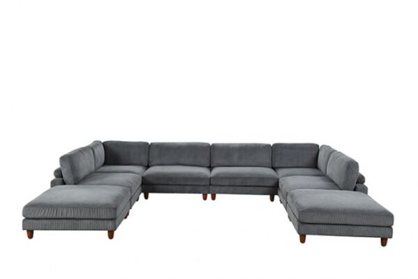 Dagenham Gray Sectional Sofa [B] – Contemporary Modular Comfort | FM6800GY-B by Furniture of America 8