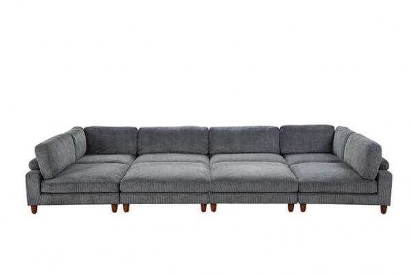 Dagenham Gray Sectional Sofa [B] – Contemporary Modular Comfort | FM6800GY-B by Furniture of America 10