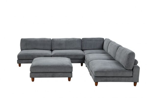 Dagenham Gray Sectional Sofa [C] Contemporary FM6800GY-C by Furniture of America 5