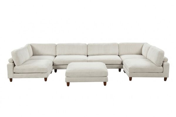 Dagenham Beige Sectional Sofa [A] FM6800BG-A by Furniture of America 11