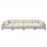 Dagenham Beige Sectional Sofa [B] FM6800BG-B  by Furniture of America 17