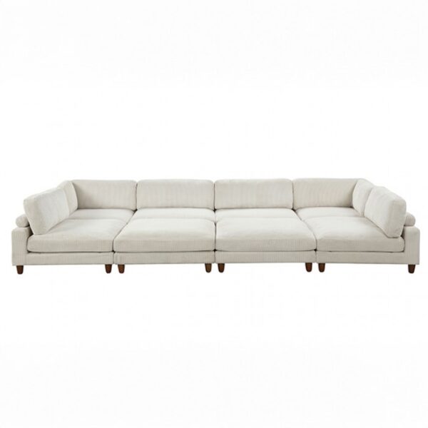 Dagenham Beige Sectional Sofa [B] FM6800BG-B  by Furniture of America 12
