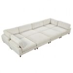 Dagenham Beige Sectional Sofa [B] FM6800BG-B  by Furniture of America 13