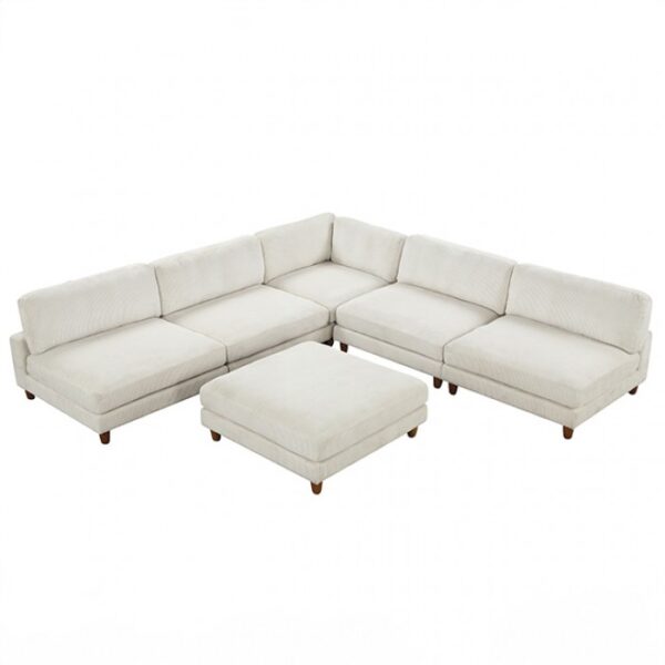Dagenham Beige Sectional Sofa [C] FM6800BG-C by Furniture of America 8