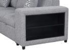 Chatteris Gray Contemporary Sectional Sofa with Sleeper & Storage FM64000GY-SECT-R by Furniture of America 23
