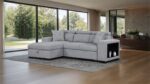 Chatteris Gray Contemporary Sectional Sofa with Sleeper & Storage FM64000GY-SECT-R by Furniture of America 26