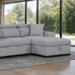 Chatteris Gray Contemporary Sectional Sofa with Sleeper & Storage FM64000GY-SECT-R by Furniture of America 19
