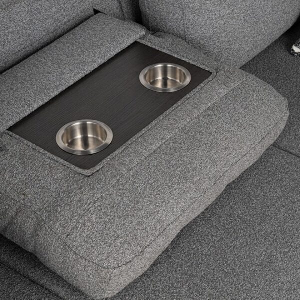 Chatham Gray Contemporary Sectional Sofa with Sleeper FM64005GY-SECT-R by Furniture of America 20