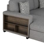 Chatham Gray Contemporary Sectional Sofa with Sleeper FM64005GY-SECT-R by Furniture of America 26