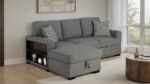 Chatham Gray Contemporary Sectional Sofa with Sleeper FM64005GY-SECT-L by Furniture of America 28