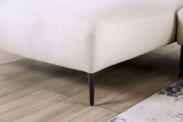 Paderborn Contemporary Linen White Sectional Sofa FM63002WH-SECT-L by Furniture of America 11