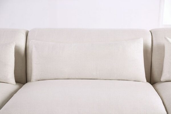 Paderborn Contemporary Linen White Sectional Sofa FM63002WH-SECT-L by Furniture of America 10