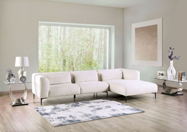 Paderborn Contemporary Linen White Sectional Sofa FM63002WH-SECT-R by Furniture of America 10