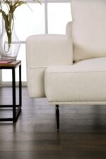 Baerum Contemporary Linen White Sectional Sofa FM63006WH-SECT-R by Furniture of America 15