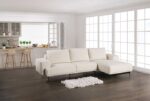 Baerum Contemporary Linen White Sectional Sofa FM63006WH-SECT-R by Furniture of America 14