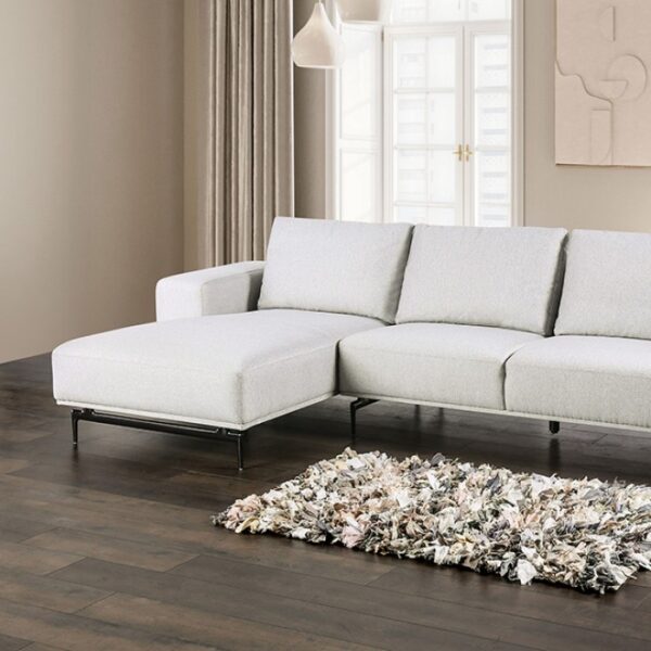 Baerum Contemporary Light Gray Sectional Sofa  FM63006LG-SECT-L by Furniture of America 8