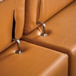 Vadso Contemporary Tangerine Leather Match Sectional Sofa FM69005LB-SECT-R by Furniture of America 16