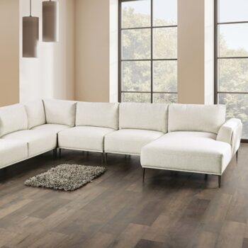 Gladbach Contemporary Beige J-Shaped Sectional Sofa FM63007BG-SECT-J by Furniture of America