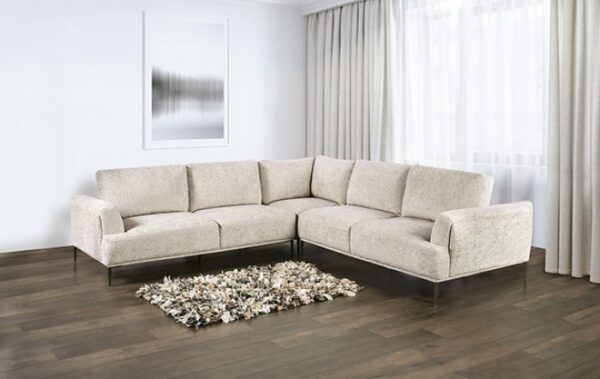 Gladbach Contemporary Light Brown Large L-Sectional Sofa FM63007LB-SECT-LL by Furniture of America 14
