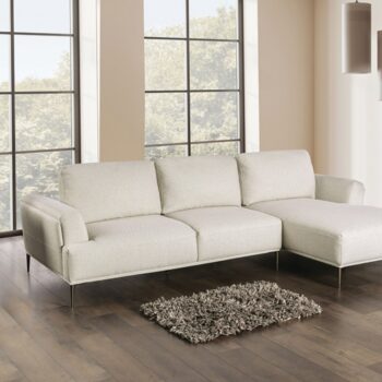 Gladbach Contemporary Beige Sectional with Right Chaise | FM63007BG-SECT-R by Furniture of America