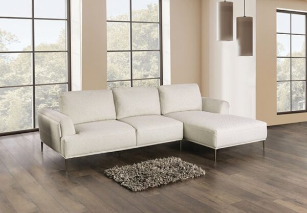Gladbach Contemporary Beige Sectional with Right Chaise | FM63007BG-SECT-R by Furniture of America 10