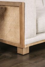 Arendal Contemporary Beige Sectional with Rattan Details | CM9984-SECT by Furniture of America 14